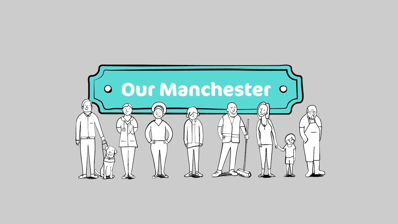 This animation is part of the ‘Our Manchester’ campaign designed by M